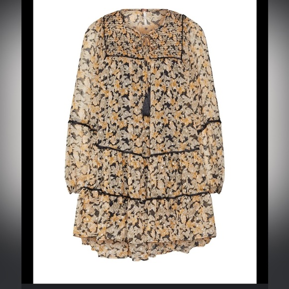 Free people Floral Long Sleeve Mini Dress - Picture 5 of 5